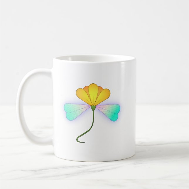 Dragon Flower Coffee Mug (Left)