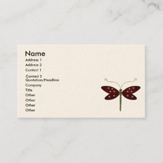 dragon fly business card