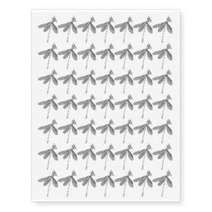 Dragon Fly Garden Nature Design Temporary Tattoos