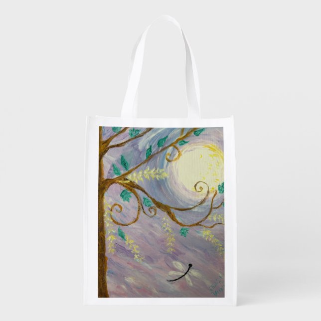 Dragon Fly Grocery Bag (Back)