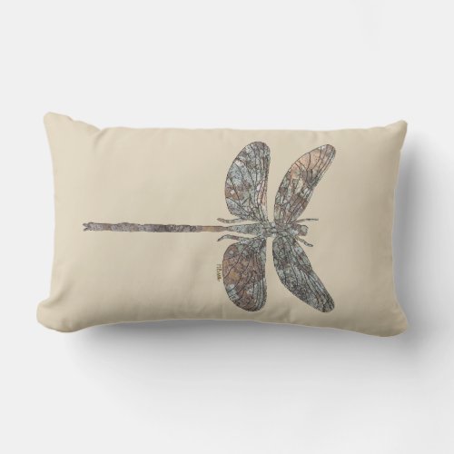 Dragon Fly Lumbar Pillow
