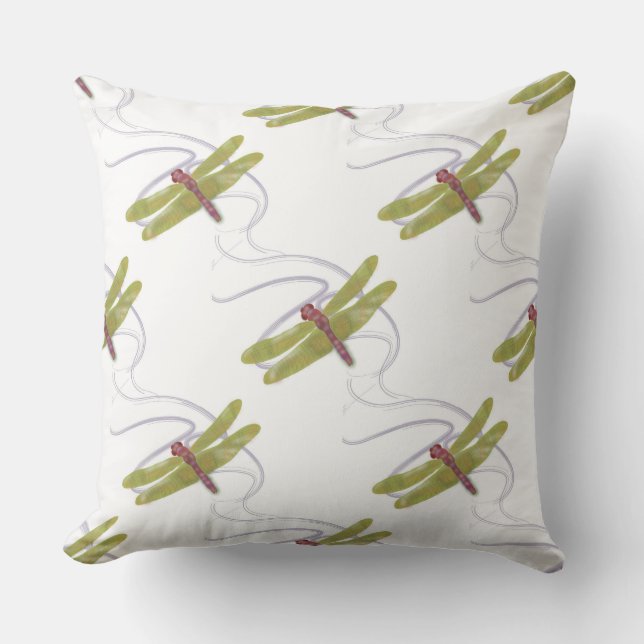 Dragon Fly Purple  Home Decor Pillow (Front)