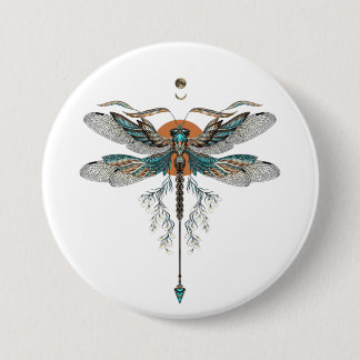 Dragon Fly Tattoo Button