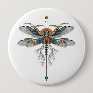 Dragon Fly Tattoo Button