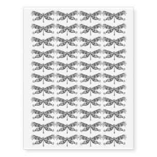 Dragon Fly Water Garden Nature Design Temporary Tattoos