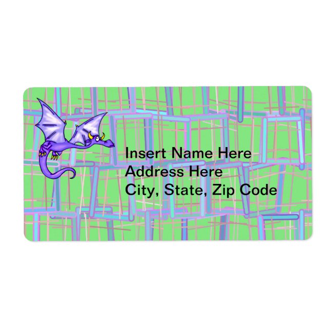 Dragon Flying Label (Front)