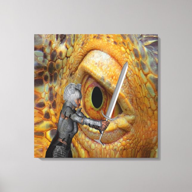 Dragon Folk tale Canvas Print (Front)