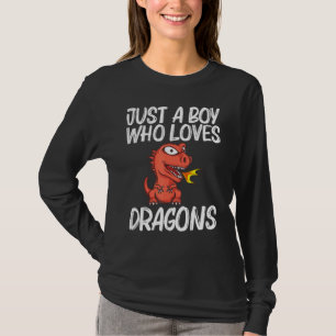 Dragon For Boys Kids Fire Breathing Creature T-Shirt