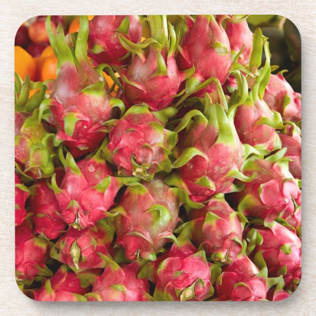 Dragon Fruit | Can Duoc Market Beverage Coaster (Front)