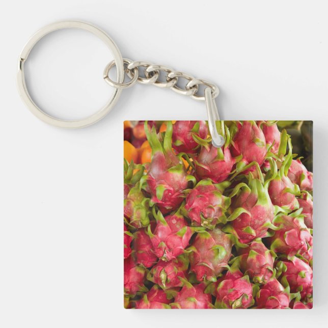 Dragon Fruit | Can Duoc Market Keychain (Front)