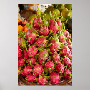 Dragon Fruit Can Duoc Market Poster