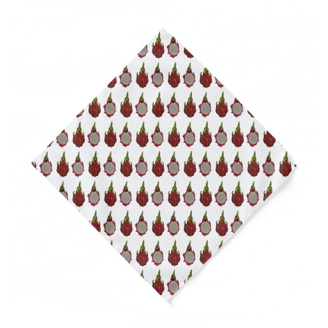Dragon fruit cartoon illustration  bandana (Front)