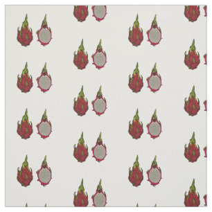 Dragon fruit cartoon illustration fabric