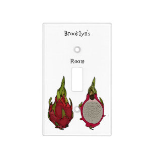 Dragon fruit cartoon illustration light switch cover