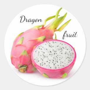 Dragon fruit classic round sticker
