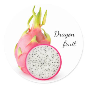 Dragon fruit classic round sticker