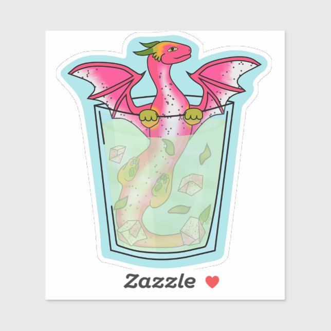 Dragon Fruit Drink Sticker (Sheet)
