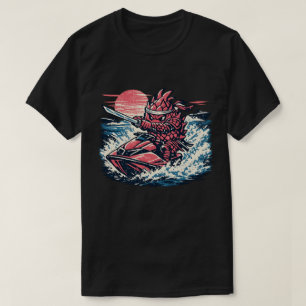 Dragon Fruit Jet Ski Duelist — Vintage Summer Race T-Shirt