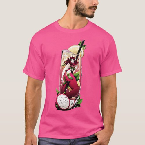Dragon Fruit Mermaid T_Shirt