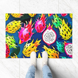 Dragon Fruit Pattern Art Doormat