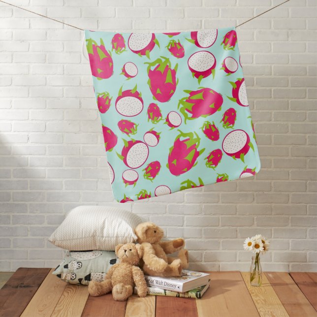 Dragon Fruit Pattern Baby Blanket (In Situ)