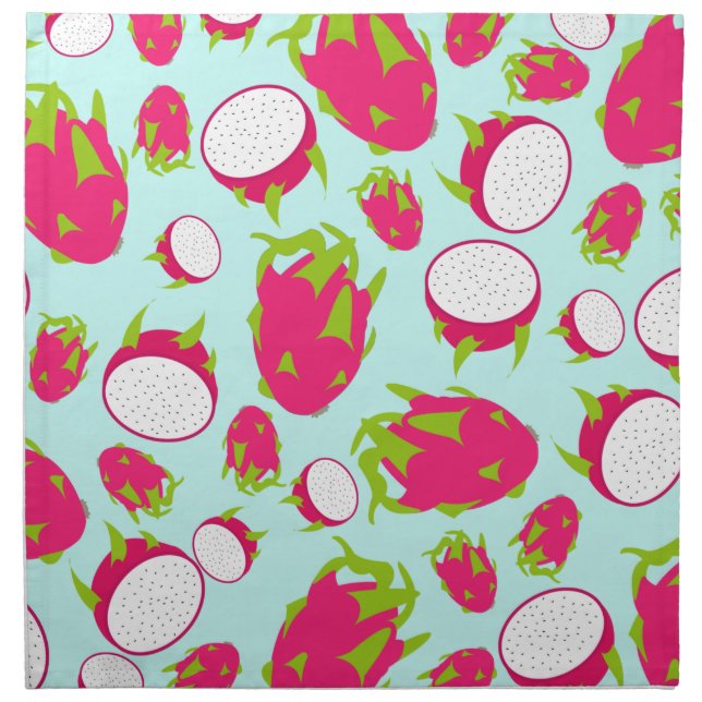 Dragon Fruit Pattern Cloth Napkin (Front)