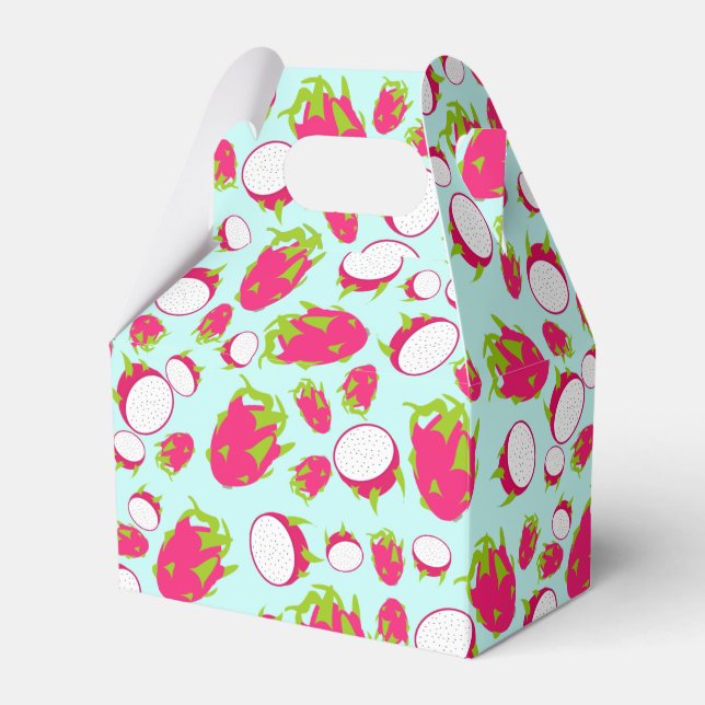 Dragon Fruit Pattern Favor Boxes (Front Side)