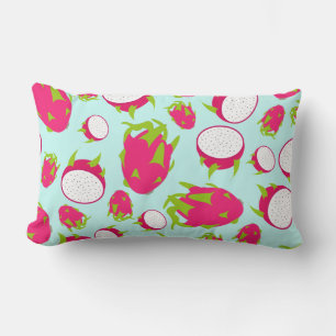 Dragon Fruit Pattern Lumbar Pillow