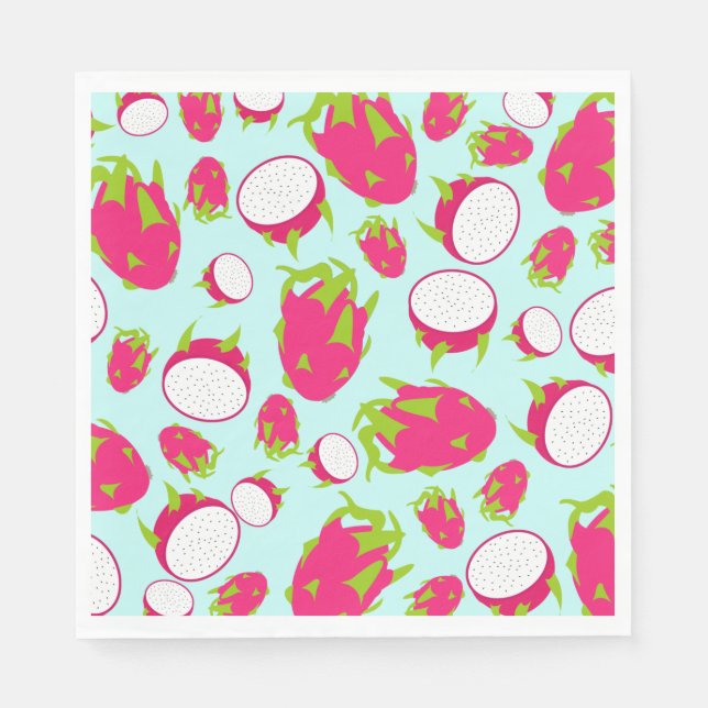 Dragon Fruit Pattern Napkins (Front)