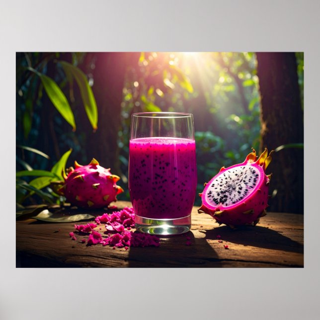 DRAGON FRUIT (Pitahaya) - EXOTIC FRUITS Poster (Front)