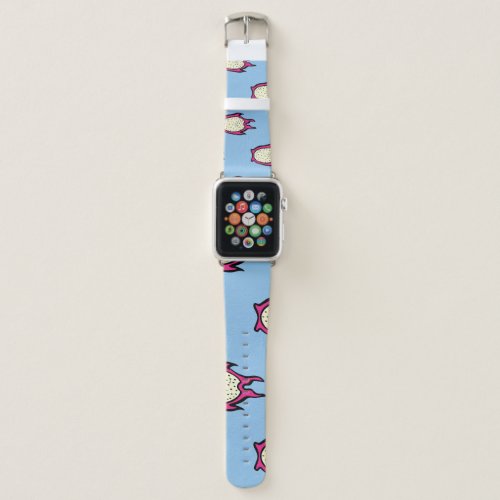 Dragon Fruit Vintage Ink Drawing Apple Watch Band