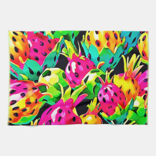 Dragon Fruit Vivid Pattern Kitchen Towel