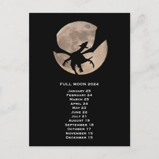 Dragon Full Moon  2024 Europe Date   Postcard
