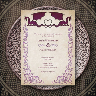 Dragon Gamer Fantasy Invitation