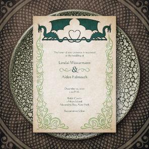 Dragon Gamer Fantasy Invitation