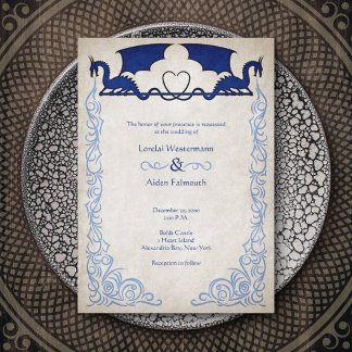 Dragon Gamer Fantasy Invitation