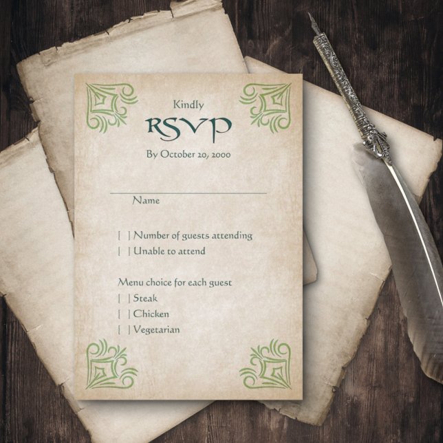 Dragon Gamer Fantasy RSVP Card (Creator Uploaded)