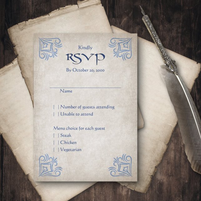 Dragon Gamer Fantasy RSVP Card (Creator Uploaded)