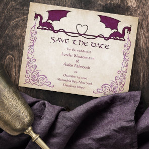 Dragon Gamer Fantasy Save The Date