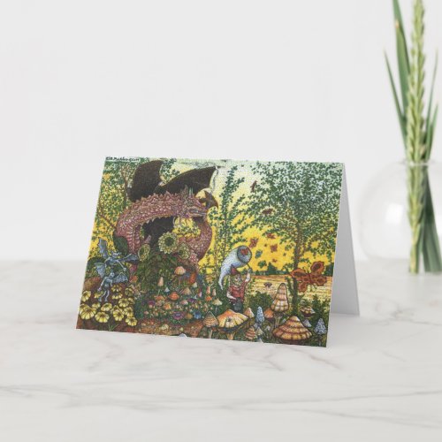 Dragon Garden Greeting Card