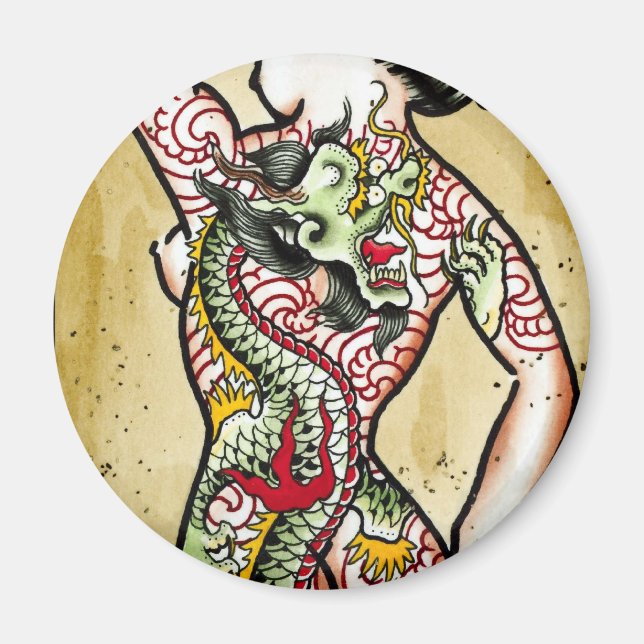 "Dragon Geisha" Magnet (Front)