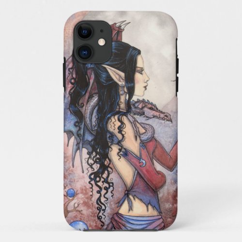 Dragon Girl Gothic Fantasy Art iPhone 5 Case