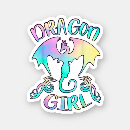 Dragon Girl Just A Girl Who Loves Dragons Lover Th Sticker