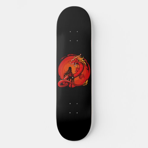 Dragon Girl Skateboard Deck