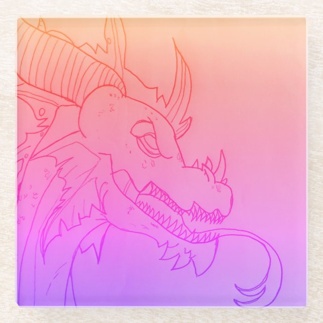 Dragon Glass Coaster (Front)