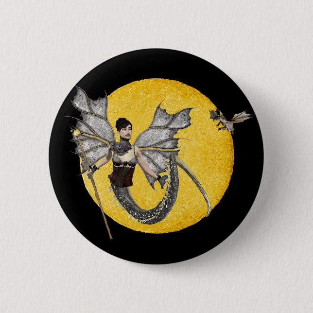 Dragon Goddess Button (Front)