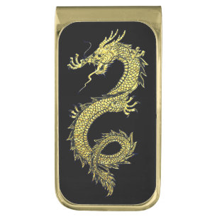 Dragon Gold Personalize Finish Money Clip