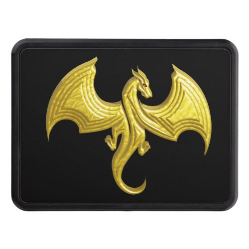 Dragon Golden Wyvern Hitch Cover