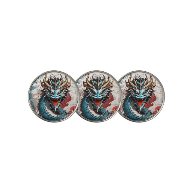 Dragon  golf ball marker (3 Up)