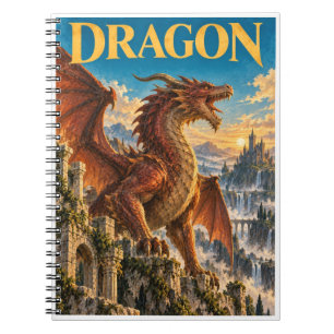 Dragon, Gothic Fantasy Monster Notebook